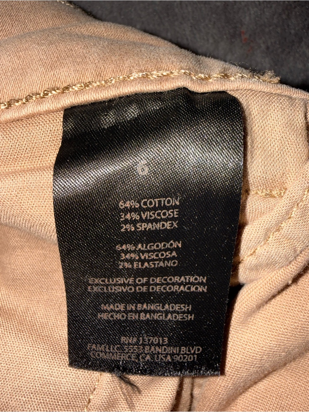 Banana Republic Women’s Khaki Tan Bermuda Chino Shorts Size 6 - Picture 7 of 8